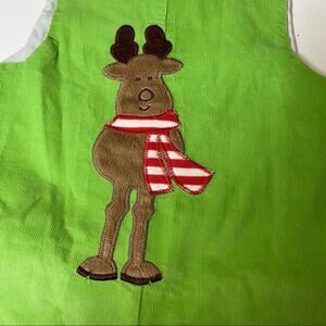 Kids Christmas reindeer outfit corduroy overalls baby 12 months 12m girls boys